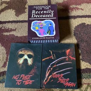 Horror film makeup palettes